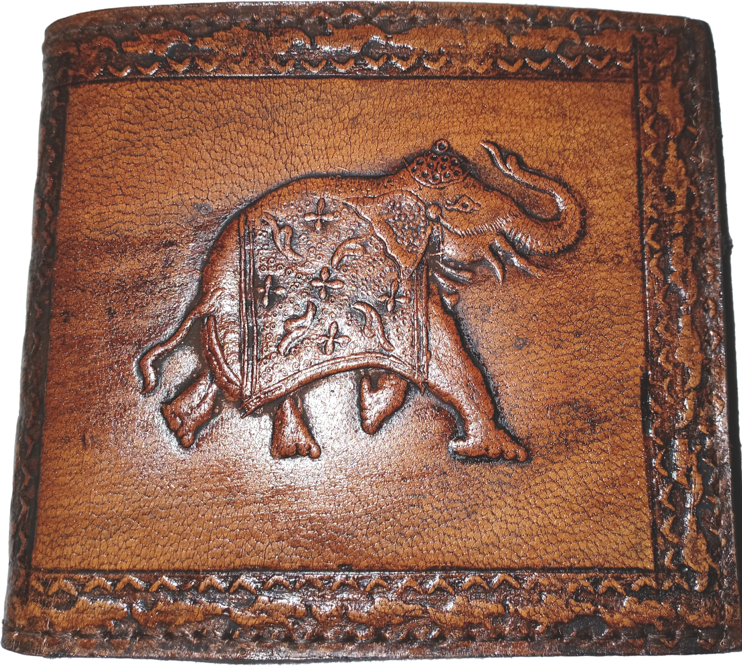 Indian Leather Elephant Wallet