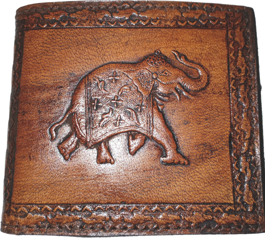 Indian Leather Elephant Wallet