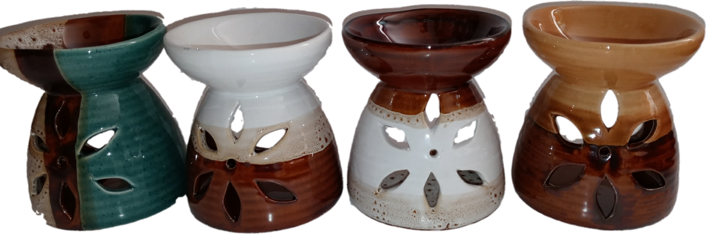 Ceramic Floral Tea Lite Oil Burner