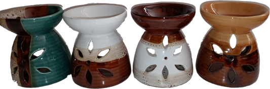 Ceramic Floral Tea Lite Oil Burner