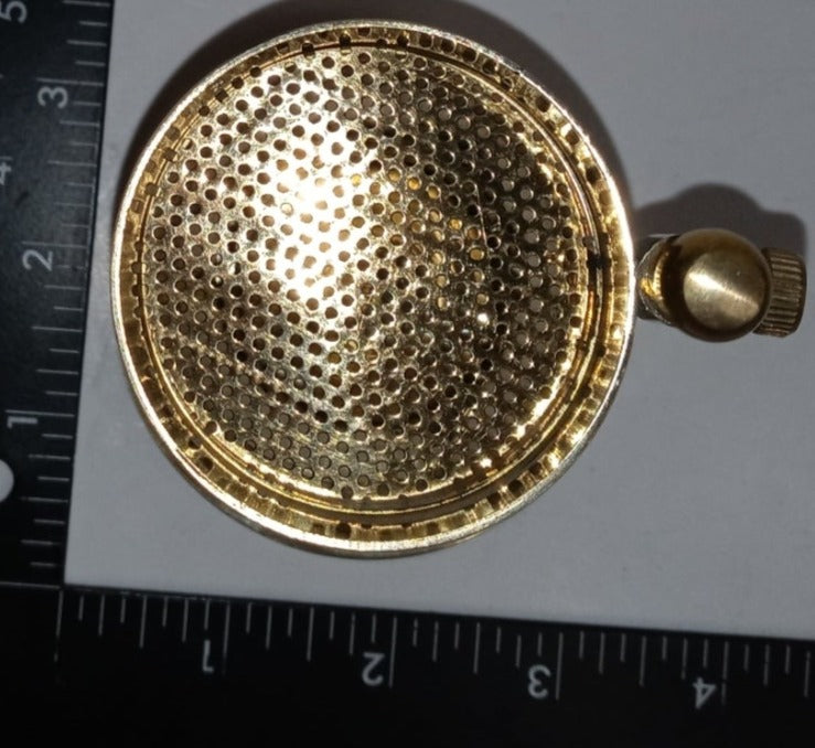 4.5" Tall Brass Resin Burner