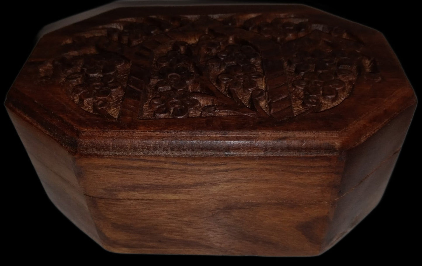 4" x 6" Hand Carved Wood Stash Box