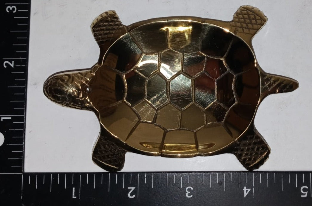 4.75" Brass Turtle Bowl/Burner