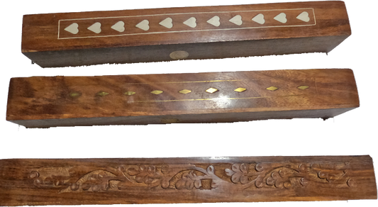 Wooden 12" Incense Box