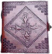 Leather, Hand Sewn Celtic Journal with Metal Latch