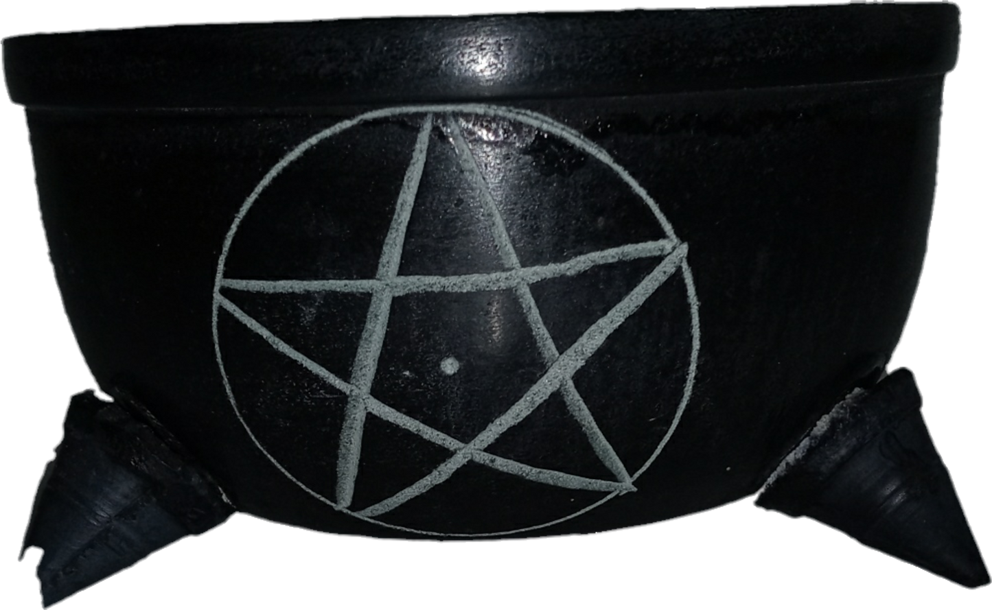 3-Legged, Pentacle Soapstone Smudge Bowl